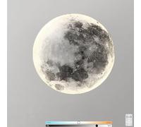 HYSJDMNC Appliques Lune LED Intérieur Dimmable avec Télécommande Applique Murale Ronde Terre Lampe de Chambre d'enfant Lampe Lune Décoration Moderne Lampe de Chevet Éclairage Mural pour Enfants pour