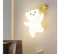 HYSJDMNC Lampe LED pour Chambre d'enfant - Applique Murale en Forme d'ours - Intensité Variable - 3 Modes de Couleur - Lampe de Chevet - Design Animal - Éclairage Mural - Lanterne décorative Murale