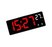 HYSJDMNC l'horloge électronique contemporaine avec des opérations faciles Comprend Une température d'alarme et des Fonctions de Calendrier