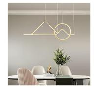 HYSJDMNC Lustres LED Lustre Moderne Compatible avec la Salle à Manger, Le Salon, luminaire Suspendu, Compatible avec Les Cuisines de Bureau, plafonnier (doré 90 x 33 cm, Blanc Froid)