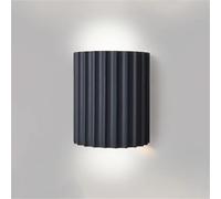 HYSJDMNC Mini Applique Murale Minimaliste Demi-Cylindre en résine Verte en plâtre, éclairage Mural pour îlot de Cuisine, Bureau, Chevet, Chambre, escalier, Couloir (Gris-A) YYuan