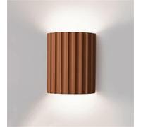 HYSJDMNC Mini Applique Murale Minimaliste Demi-Cylindre en résine Verte en plâtre, éclairage Mural pour îlot de Cuisine, Bureau, Chevet, Chambre, escalier, Couloir (Orange) YYuan