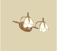 HYSJDMNC Phare de Miroir américain rétro Multi-têtes, Lampe de Salle de Bains, éclairage d'armoire en Bronze, Lampe Murale de Maquillage LED intéressante