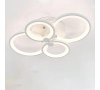 HYSJDMNC Plafonnier LED Moderne avec télécommande 38W plafonnier encastré à intensité Variable pour Salon Chambre Salon Salle à Manger