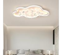 HYSJDMNC Plafonnier LED Nuage avec Pendentifs Étoiles Colorées Lustre Nuage Lampe Suspendue Étoile de Dessin Animé Lampe de Plafond Luminaire de Plafond pour Chambre d'enfant