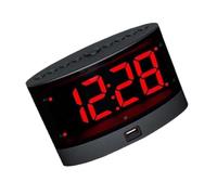 HYSJDMNC Réveil avec Lits de lit sans Fil pour sourds et Troubles à Audition volumes réglables 2 Alarme USB Rechargeable