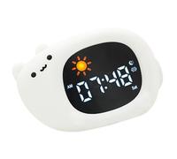 HYSJDMNC Réveil de Forme d'animal en Silicone avec Une Douce lumière Nocturne et Un contrôle du Toucher pour Les garçons et Les Filles