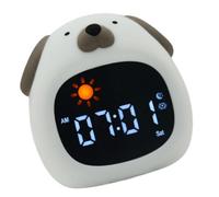 HYSJDMNC Réveil de Forme d'animal en Silicone avec Une Douce lumière Nocturne et Un contrôle du Toucher pour Les garçons et Les Filles