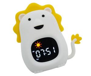 HYSJDMNC Réveil de Forme d'animal en Silicone avec Une Douce lumière Nocturne et Un contrôle du Toucher pour Les garçons et Les Filles