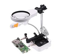 HYSJDMNC Support de Soudure Lunes de Magnificence Loupes de loupes à Main Libre avec écran d'écran de téléphone léger LED