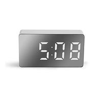 HYSJDMNC Table Corloges LED Miroir d'horloge numérique ALLOCE Alarme ALACHE Snooze Table CALLEMENT CALLEDRIE Mute CALENDRIQUE DIMMable Electronic Desktop Clocks Home Decoration Horloge Debout YYuan
