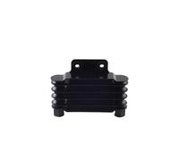 HYsMzA Refroidisseur d'huile universel for moto, petit, 158 mm, 5 rangées, argent et noir, SO-02(Silver m10 x 1.25)