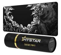 Hystar Mythic Fenrir Tapis de Souris de Jeu étendu | Surface imperméable, Tissu en Polyester Lisse et Base en Caoutchouc Naturel | Mythic Fenrir (Taille XXL, 91,4 x 40,6 cm)