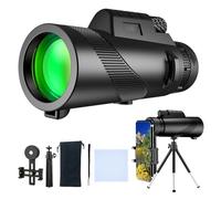 HYTAMY Télescope monoculaire 80 x 100 mm haute puissance pour adultes avec trépied, monoculaire pour smartphone, convient pour l'observation des oiseaux, la chasse, la faune, les voyages, le camping