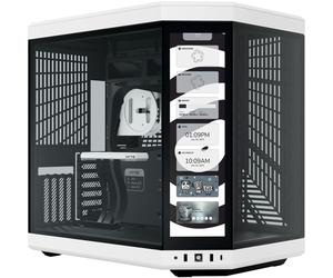 Hyte Boitier Moyen Tour E-ATX Y70 Touch Infinite avec panneaux vitrés (Noir/Blanc)