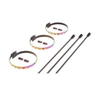 HYTE Bandes lumineuses LS30 qRGB, 3 pièces + Nexus Portal NP50, Bande LED