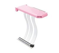 Hyte PCIe 5.0 Hyper Riser - Câble PCI Express Gen 5.0 Vertical avec Fente métallique renforcée - Lait de Fraise (Rose)