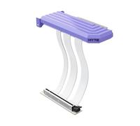 Hyte PCIe 5.0 Hyper Riser - Câble PCI Express Gen 5.0 Vertical avec Fente métallique renforcée - Lait Taro (Violet)