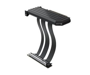 Hyte PCIe 5.0 Hyper Riser - Câble Riser Vertical PCI Express Gen 5.0 avec Serrure métallique renforcée - Pitch Black (Noir)