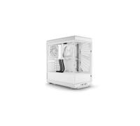 Hyte Boîtier PC Y40 Moyen tour – Panneaux vitrés, compatible ATX – Blanc