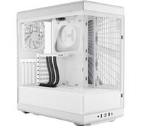 Hyte Boîtier PC Y40 Moyen tour – Panneaux vitrés, compatible ATX – Blanc