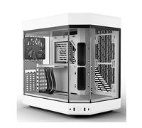 Hyte Y60 Boîtier de Jeu ATX Moderne et esthétique à Double Chambre en Verre trempé avec câble élévateur PCIE 4.0 Inclus - Blanc Neige (CS-HYTE-Y60-WW)