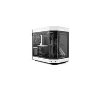 Hyte Boîtier PC Y60 ATX – 3 verres trempés, câble riser inclus – Noir/Blanc