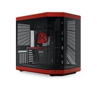 HYTE Y70 Boîtier de Jeu ATX Moderne et esthétique à Double Chambre en Verre trempé pour Tour Moyenne avec câble élévateur PCIE 4.0 Inclus, Rouge (CS-HYTE-Y70-BR)