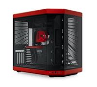 HYTE Y70 Boîtier de Jeu ATX Moderne et esthétique à Double Chambre en Verre trempé pour Tour Moyenne avec câble élévateur PCIE 4.0 Inclus, Rouge (CS-HYTE-Y70-BR)