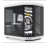 HYTE Y70 Touch Infinite Panda - Boîtier PC Midi Tower Noir/Blanc, Écran Tactile, ATX/mATX/ITX/EATX, USB 3.2 Gen1/Gen2, Vent. 120/140mm, Radiateurs 360mm