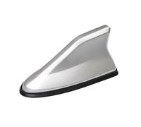 Hytplmkqenr Antenne Requin Voiture pour Fiat Tipo Cross 2020 2021 2022 2023 2024, Toit Signal Booster Antennes Antenne Radio Base AdhéSive Voiture Modification Accessoire,Silver