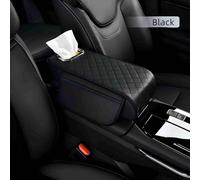 Hytplmkqenr Coussin D'accoudoir Amélioré pour Citroen C4 2000-2018 2019 2020 2021 2022 2023 2024, Résistant Aux Rayures Antidérapant Cuir Microfibre De Haute Qualité, Accessoire Voiture,Black