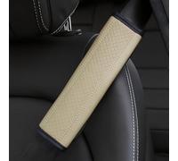 Hytplmkqenr Protection Ceinture de Sécurité pour Renault Captur Hybrid Shuttle 2000-2023 2024, Sécurité Doux et Confortable, Amovible Protege Ceinture Voiture, Accessoire Voiture,D-Beige-Beige