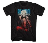 HYTREZSXC Billy Idol Patriotic Gradient Black Music Shirt Black S