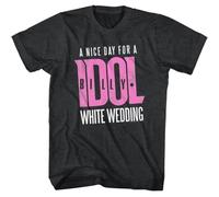 HYTREZSXC Billy Idol White Wedding Music Shirt Black 3XL