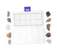 HYTROVE 1 Ensemble Kit Éducatif de Collection de Ensemble de Spécimens et Fossiles pour Garçon Fille pour Apprentissage Maison et Classe avec Guide Identification et Boîte de Rangement