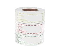 HYTROVE 1 rouleau Autocollants de Date Alimentaire Bleu Étiquettes Pratiques de Classification pour Cuisine et Réfrigérateur Autocollants DIY à Décoller pour Identification des Aliments