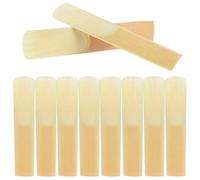 HYTROVE 10 Anches de Saxophone Soprano Lot Spécial Fabriquées la Main en Bambou sans Bavures, Force 2,5 pour Musiciens Saxophonistes