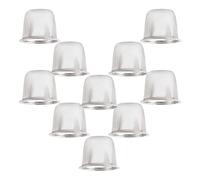 HYTROVE 10 Pièces Filtre à Thé en Acier Inoxydable Passoire à Mailles Fines, Résistance Haute Température, Accessoires Confortables pour Maison et Bureau