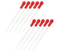 HYTROVE 10 Pièces Pipette de Transfert en Verre Rouge 2ml pour Diffuseurs | Boule en Caoutchouc, Recharge de Parfum Facile, Étanchéité Soignée, Usage Chambre et Chimie