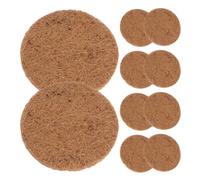HYTROVE 10 Pièces Tapis De Nidification pour Oiseaux Fibre Végétale Tapis Ronds pour Pots De Fleurs Substrat pour Protéger Les Œufs