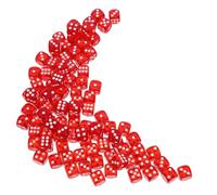 HYTROVE 100 Pièces Dés Colorés Acrylique pour Jeux de Société Dés Multi Facettes Amusants pour Événements et Activités Mathématiques