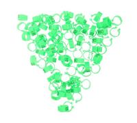HYTROVE 100pièces Anneaux pour Pigeons Lot de Anneaux Identification Colorés pour Oiseaux Bandes Légères Et Pratiques pour Volaille Et Perroquets Économie Espace