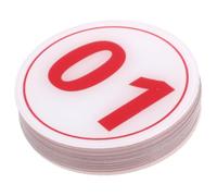HYTROVE 10pcs Numéros de Porte Autocollants en Acrylique Auto-adhésifs, Lisibles et Solide pour Bureau et Usine, Chiffres 1 à 10, Dimensions 8,5x8,5cm