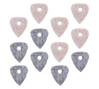 HYTROVE 12 Médiators de Guitare Assortiment de Couleurs en Feutre Lisse, Léger Pack de 12 Pièces pour Ukulélé et Guitare Électrique