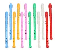HYTROVE 12 Pièces Flûte à Bec Soprano pour Garçon Fille Instrument de Musique Apprentissage avec Tableau de Doigté Sac de Transport et Baguette de Nettoyage