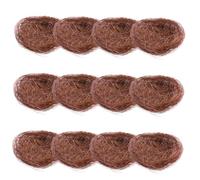 HYTROVE 12 pièces Lot de Nids Oiseaux Artificiels Décoratifs Mousse pour Jardin Créations et Décoration de Volières Style Naturel pour et Cadeaux