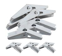 HYTROVE 12pcs Chevilles à Bascule en Fer Galvanisé M6 pour Plaques de Plâtre et Panneaux Ciment, Installation Sécurisée et Stabilité Renforcée pour Chauffe-eau et Meubles Muraux