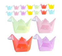 HYTROVE 18 Pcs Figurines de Grues Origami Lumineux Résine Décorations Miniatures Glow in The Dark pour Aquariums et Maisons de Poupées Ornements de Micro Paysage