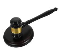 HYTROVE 1ensemble Marteau de Juge Bois Multifonctionnel pour Vente aux Enchères et Tribunal avec Base Maillet de Juge Solide et Finition Lisse Accessoire Pratique pour Avocat et Président
